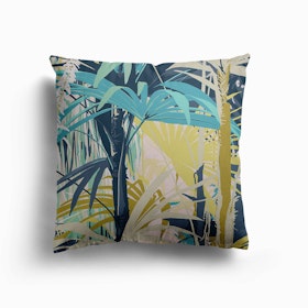 Palm House Canvas Cushion